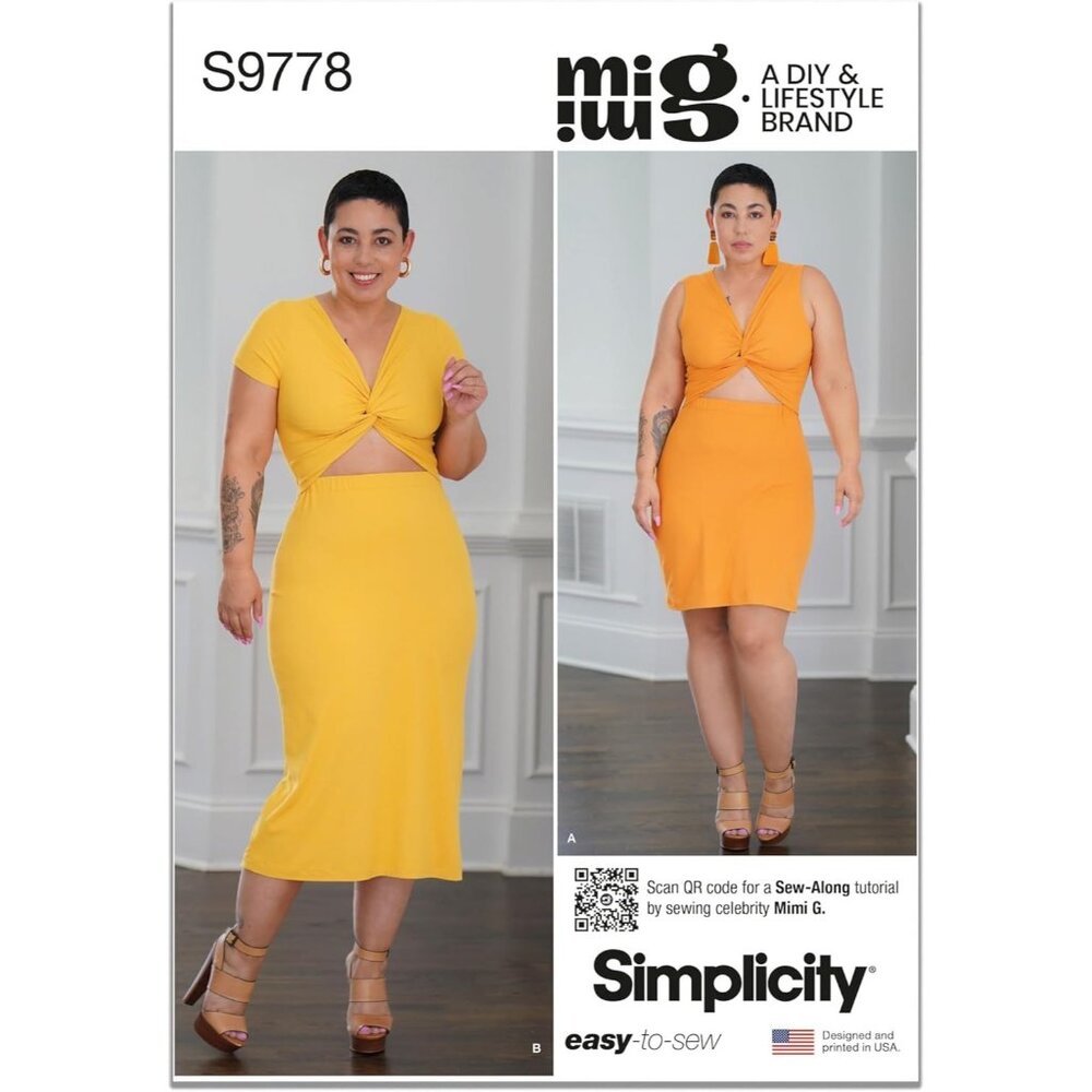 Simplicity‎ S9778 Misses Knit Dress Pattern By Mimi G Size 8-16